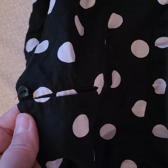 Gap Black with White Polka Dot Top - Picture 3 of 4